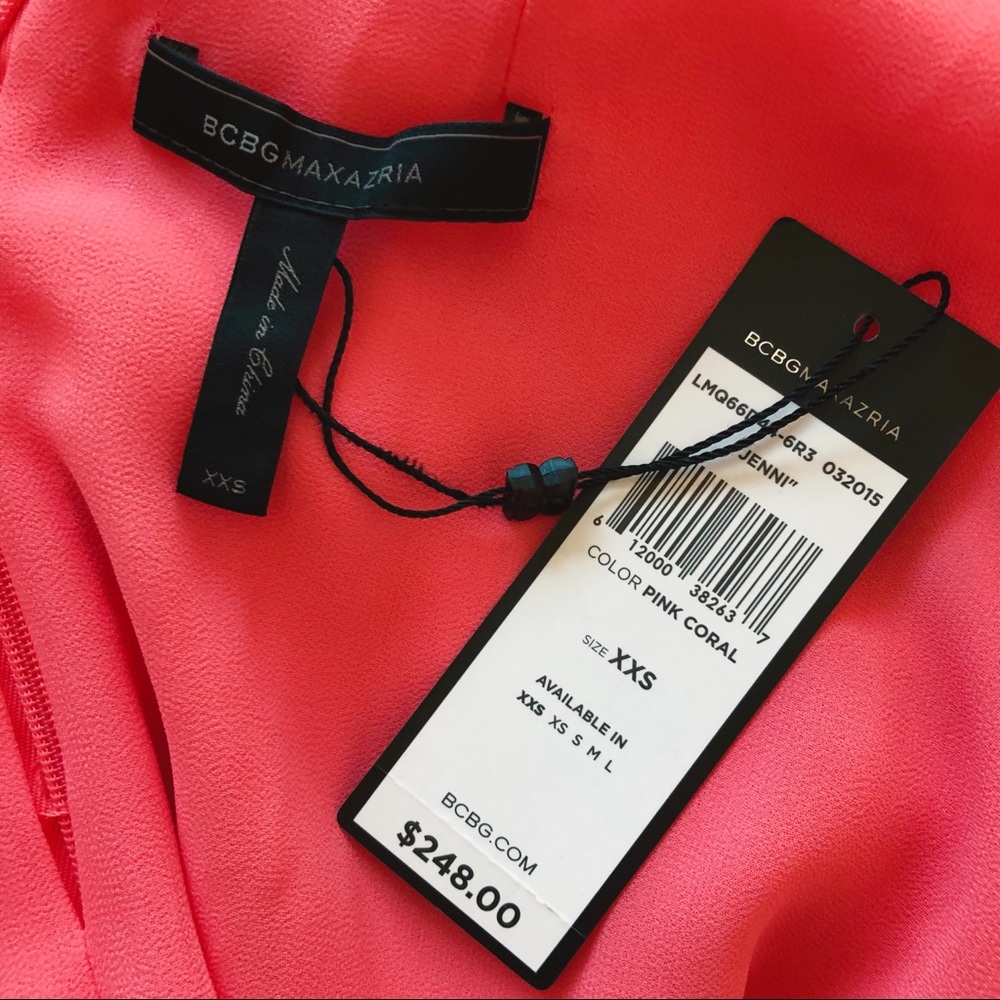 BCBGMaxAzria Jenni Ruffle-Shoulder Racerback Dress - Picture 5 of 7